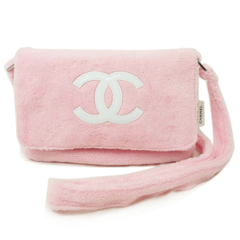 Chanel Pile Fabric Shoulder Pink
